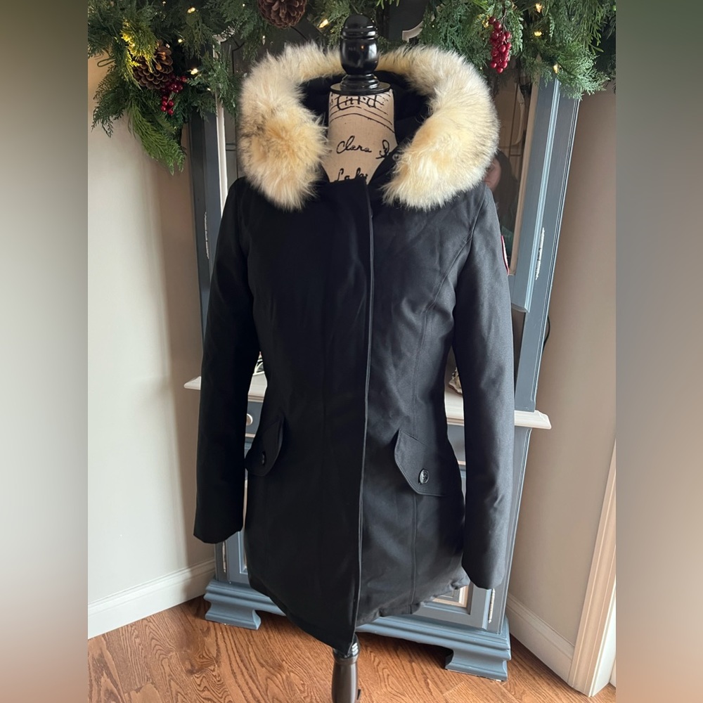 PUREMSX Women's Winter Duck Down Arctic Insulated Parka Thick Jacket Fur Hood